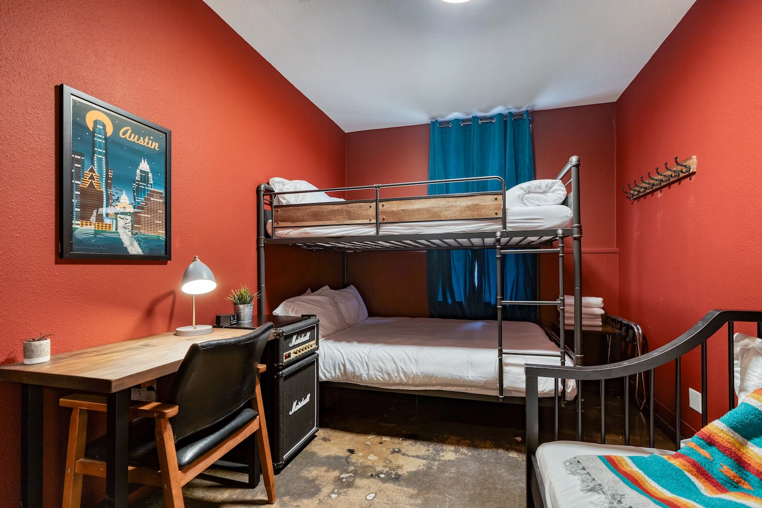 Firehouse Hostel private room with queen bed